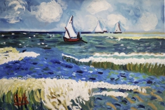 Zeegezicht naar Vincent van GOgh