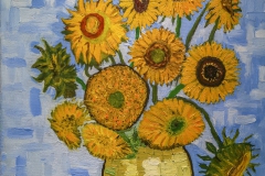 Zonnebloemen naar vincent van Gogh